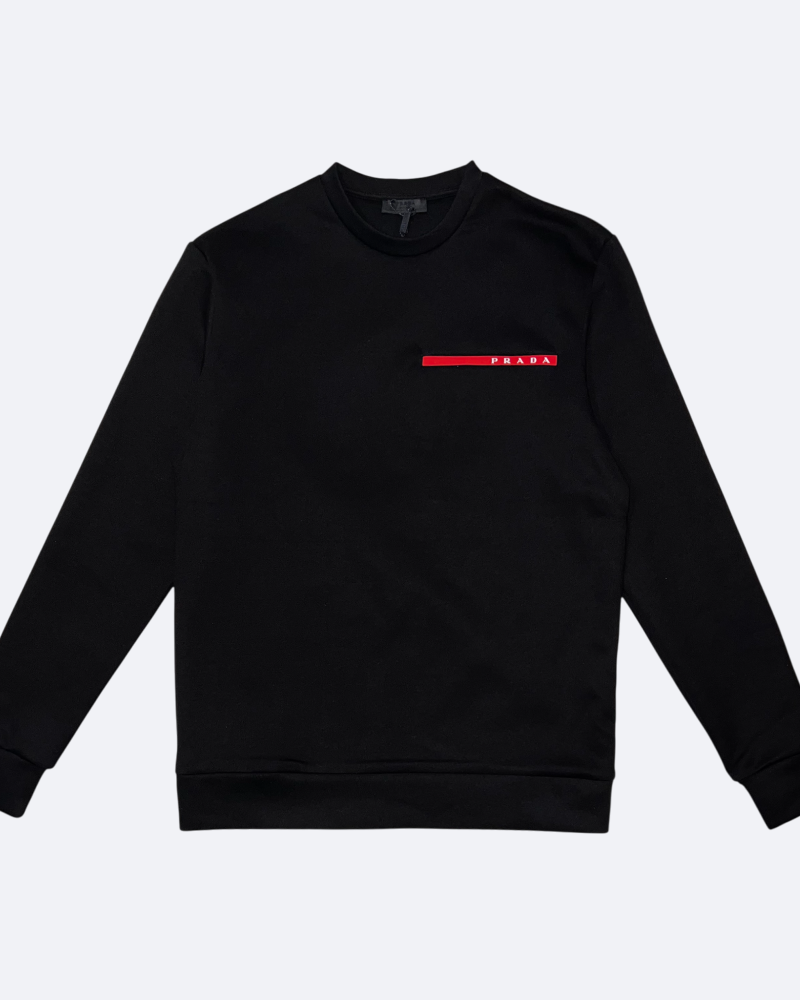 Prada - Red Stripe Sweatshirt - Black – Zazzo