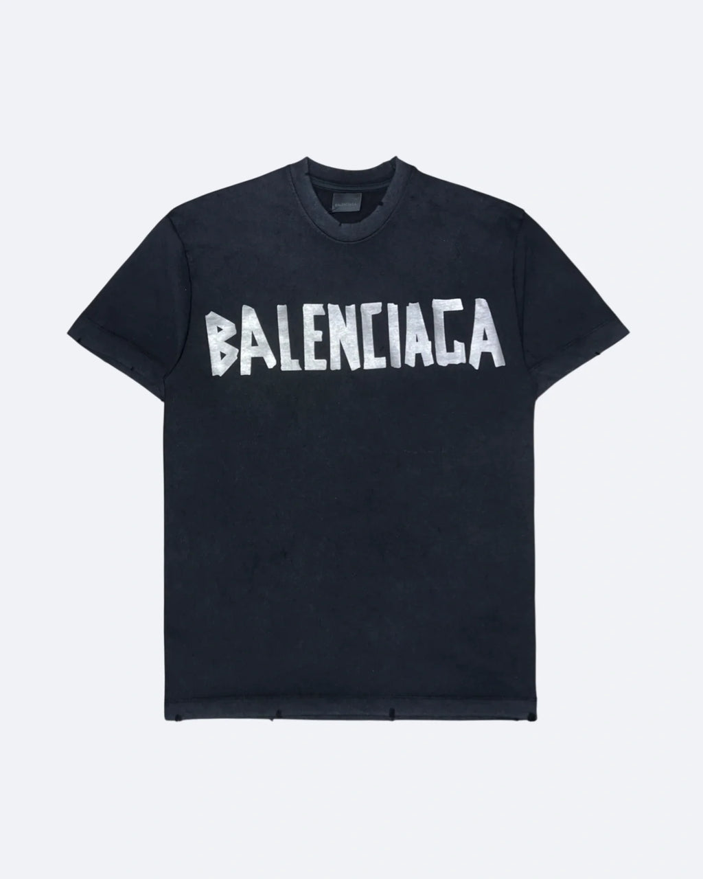 Balenciaga - Silver Tape T-Shirt - Black