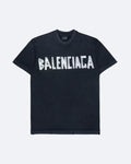 Balenciaga - Silver Tape T-Shirt - Black