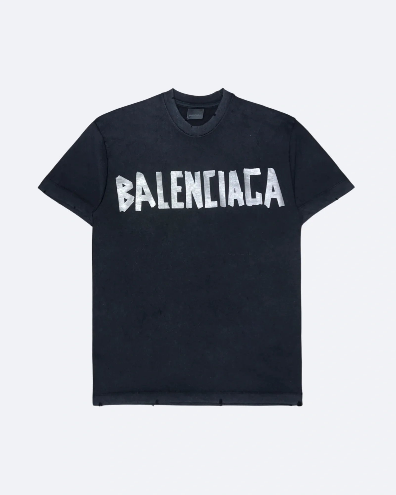 Balenciaga - Silver Tape T-Shirt - Black