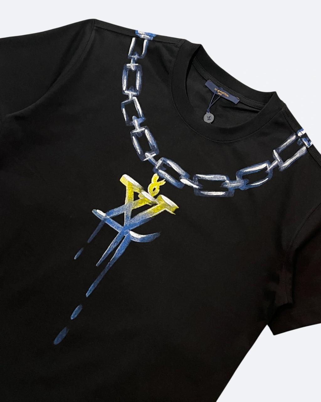 LVTN - Monogram Chain T-Shirt - Black