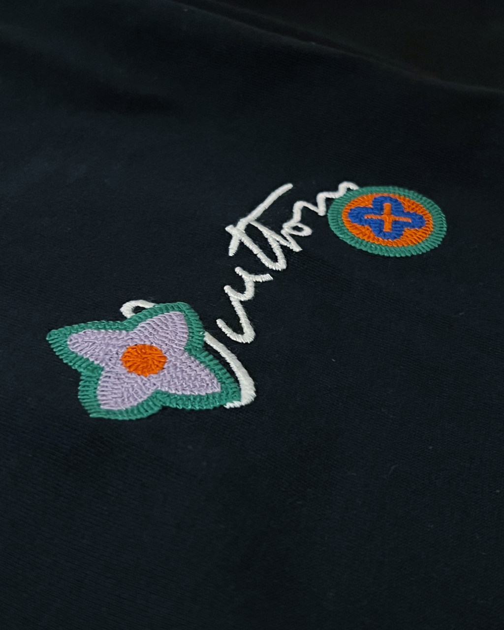 LVTN - Script Embroidery Logo T-Shirt - Black