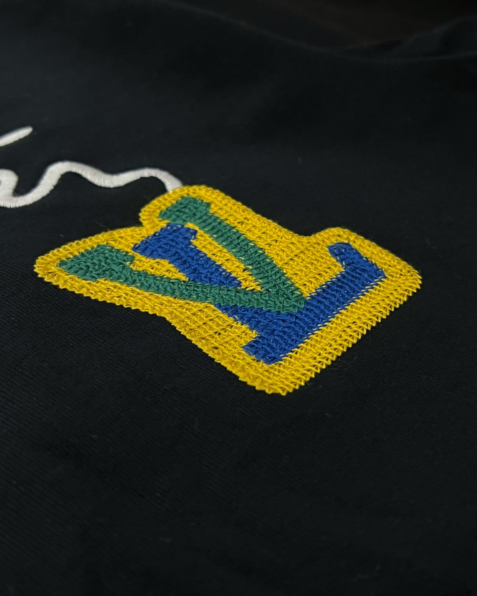 LVTN - Script Embroidery Logo T-Shirt - Black