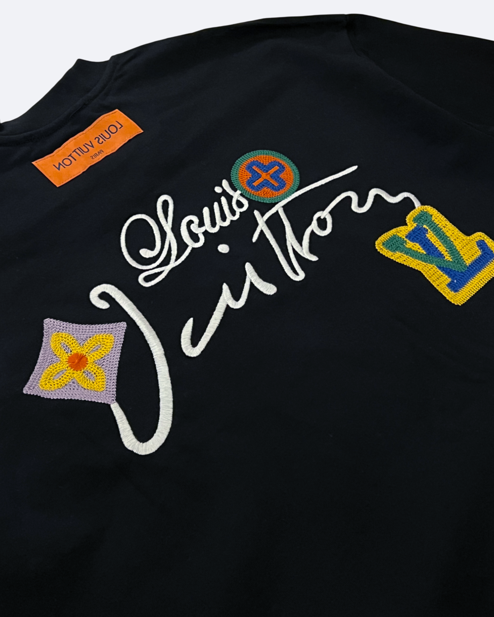 LVTN - Script Embroidery Logo T-Shirt - Black
