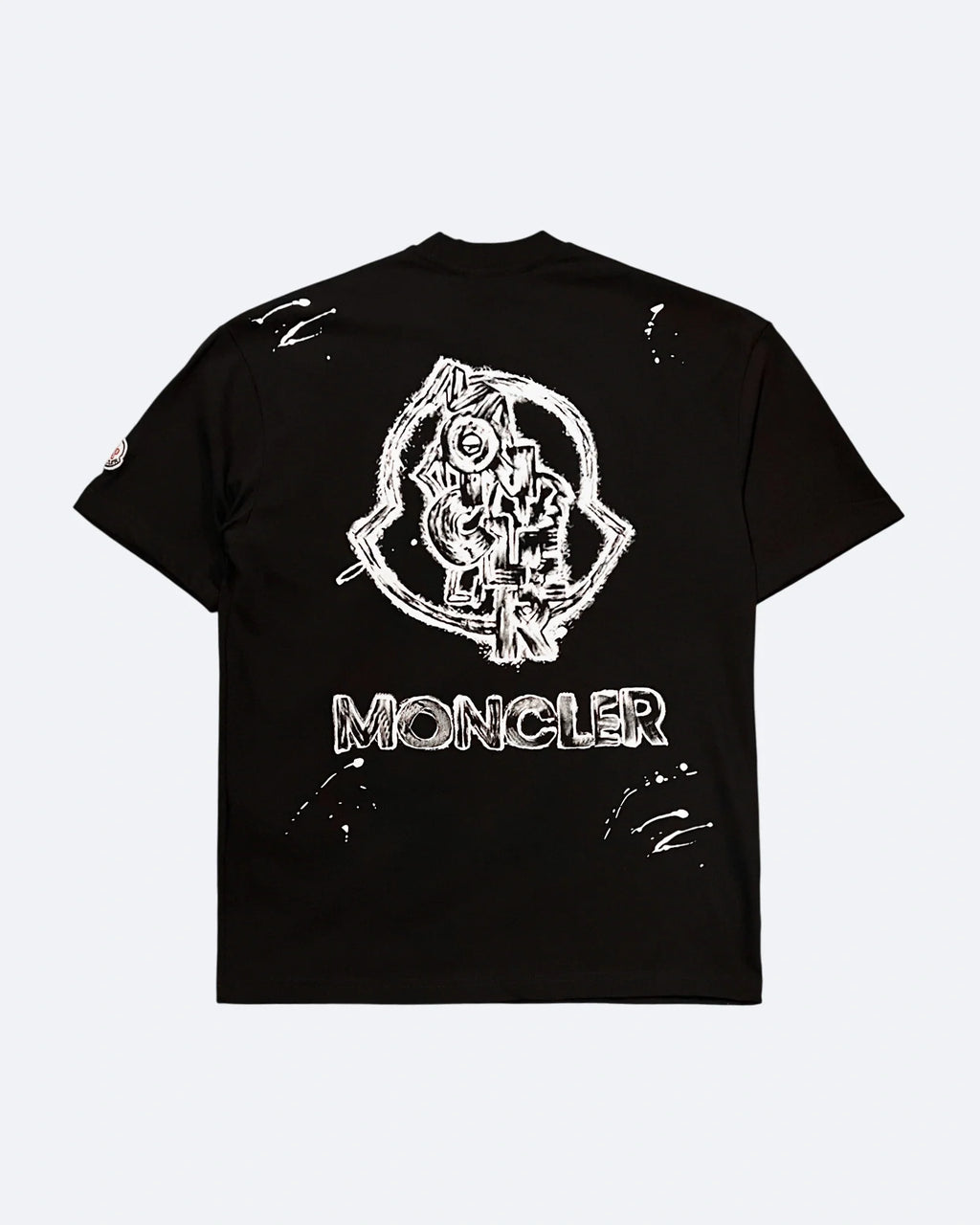 Moncler - Sketched Logo T-Shirt - Black
