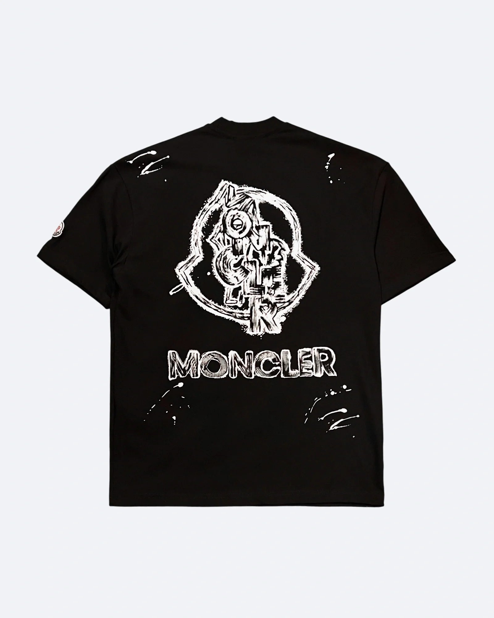 Moncler - Sketched Logo T-Shirt - Black