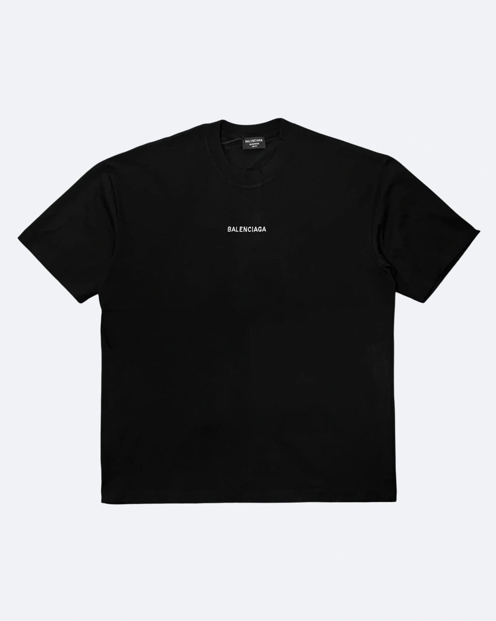 Balenciaga - Logo Embroidery T-Shirt - Black