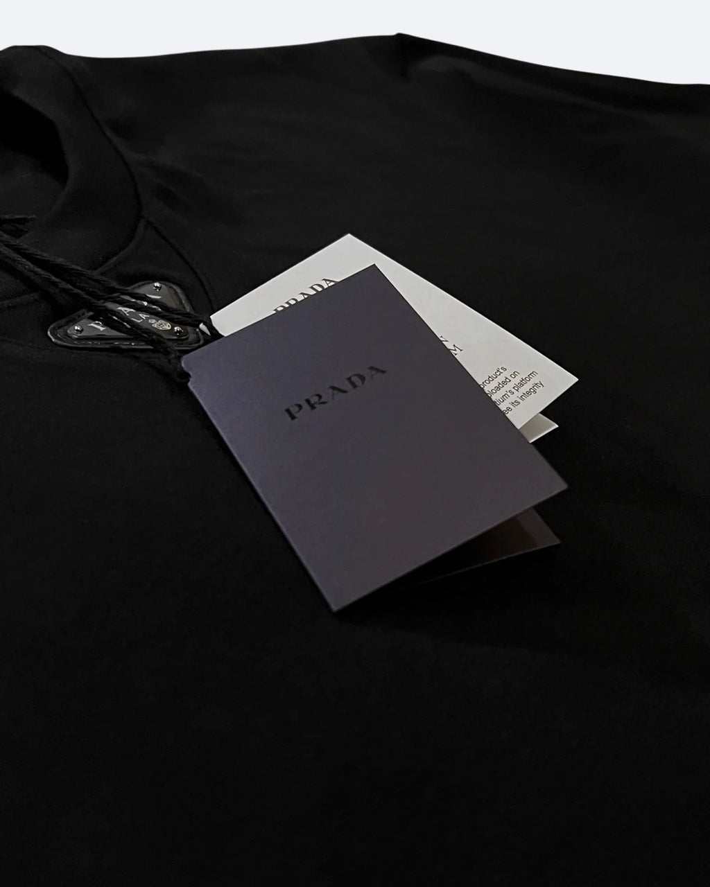 Prada - Neck Logo T-Shirt - Black