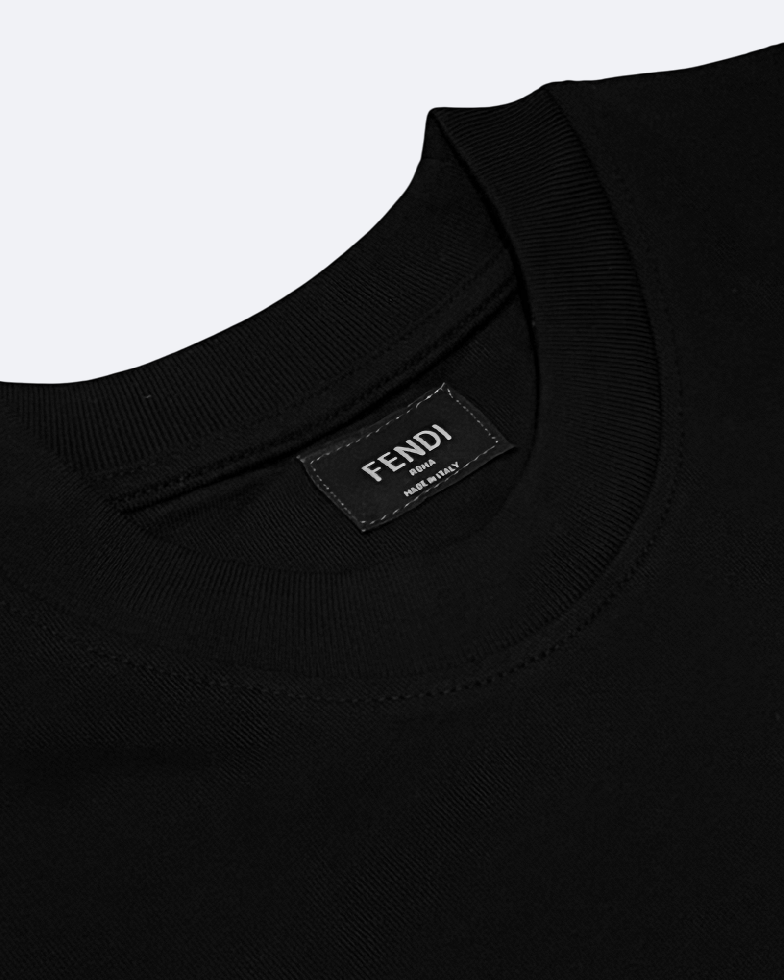 Fendi - Coral Embroidery T-Shirt - Black