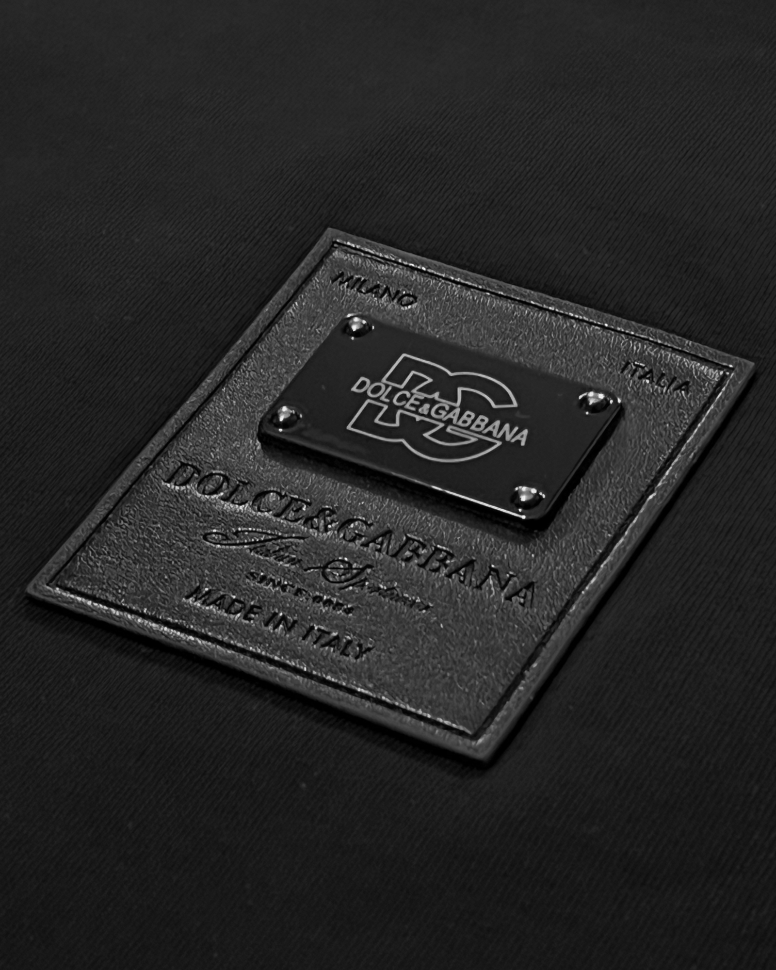 Dolce & Gabbana - Patch Logo T-Shirt - Black