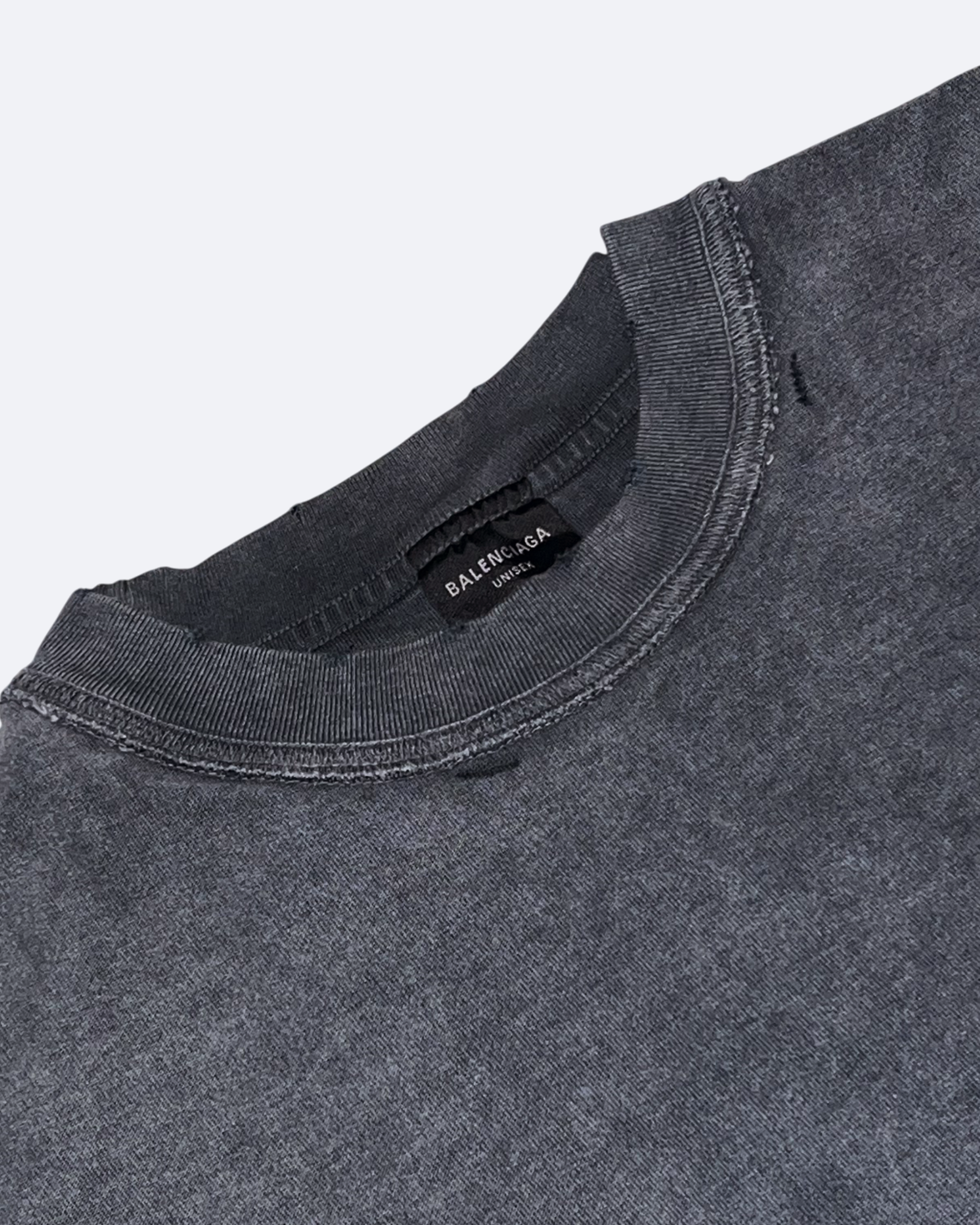 Balenciaga - Reversed Embroidery T-Shirt - Dark Gray