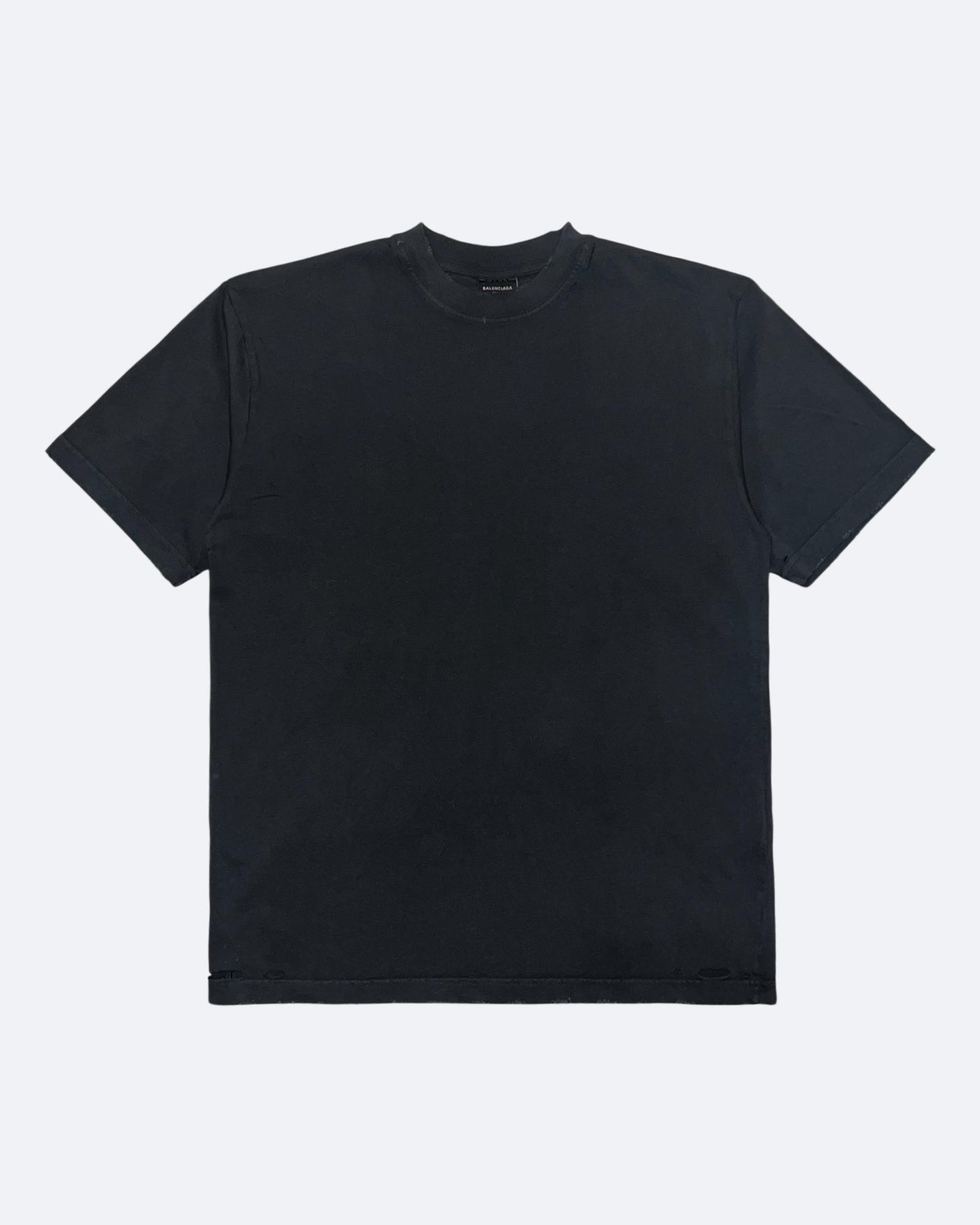 Balenciaga - Metal Back Logo T-Shirt - Washed Black