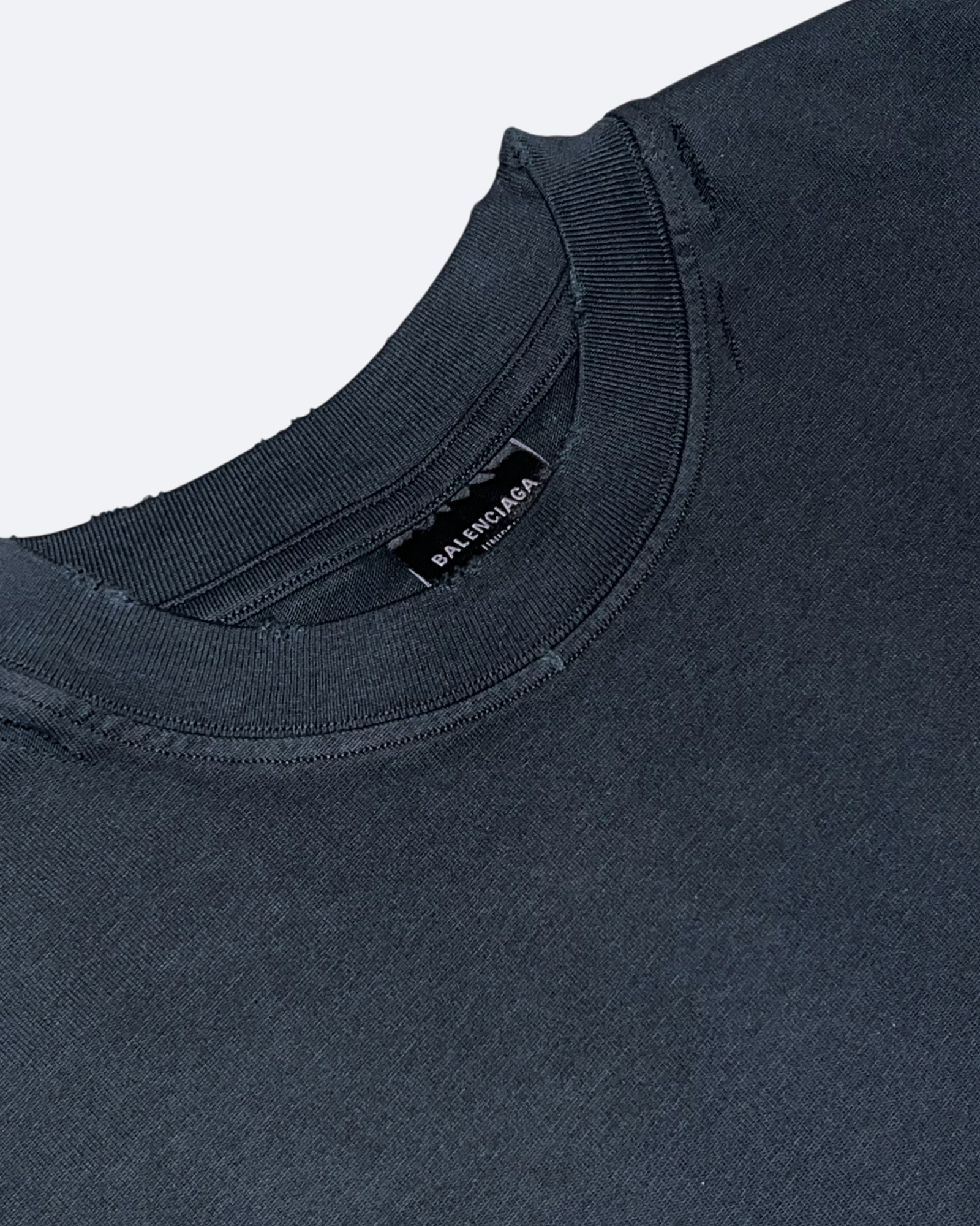Balenciaga - Metal Back Logo T-Shirt - Washed Black