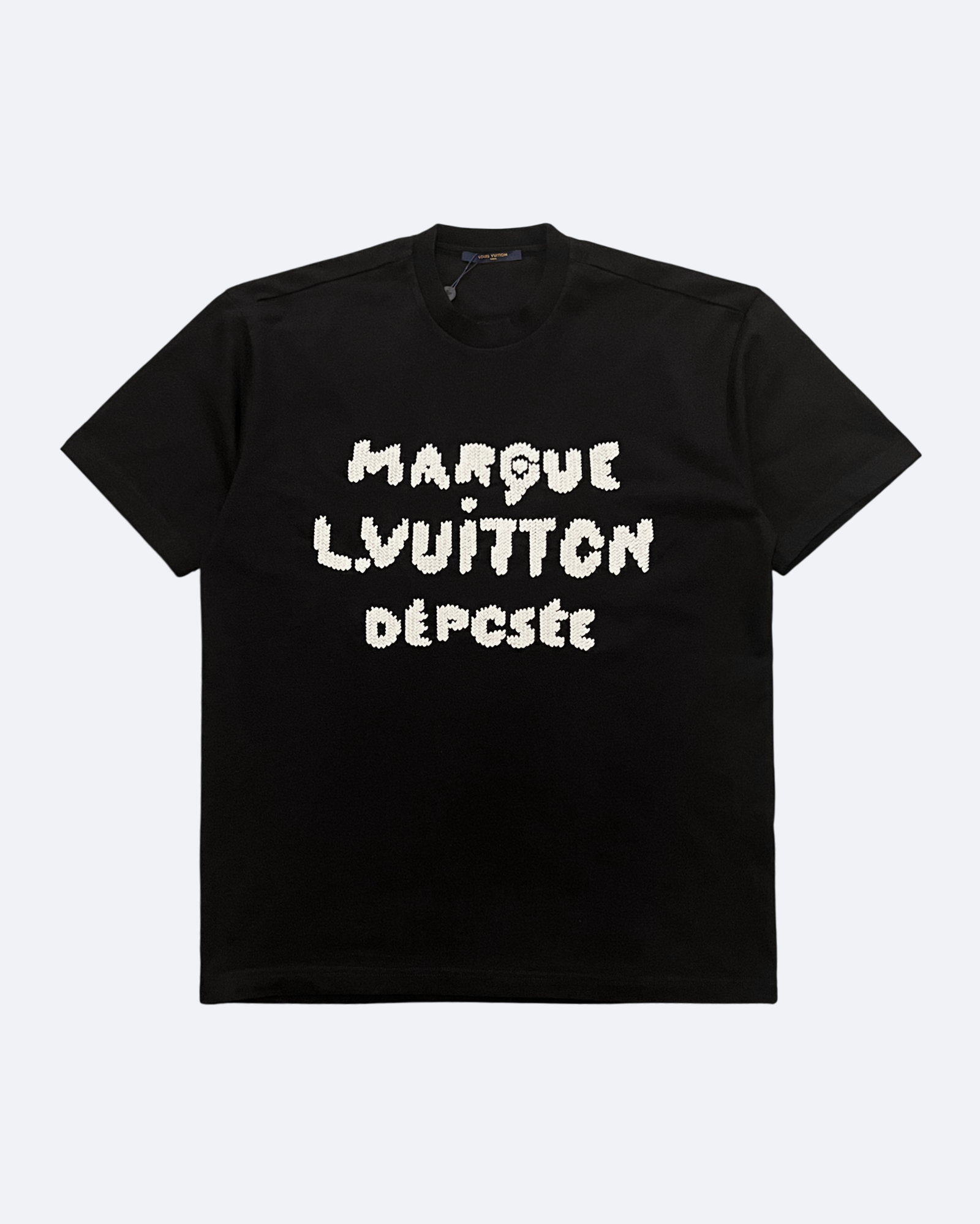 LVTN - Marque Knitted Logo T-Shirt - Black