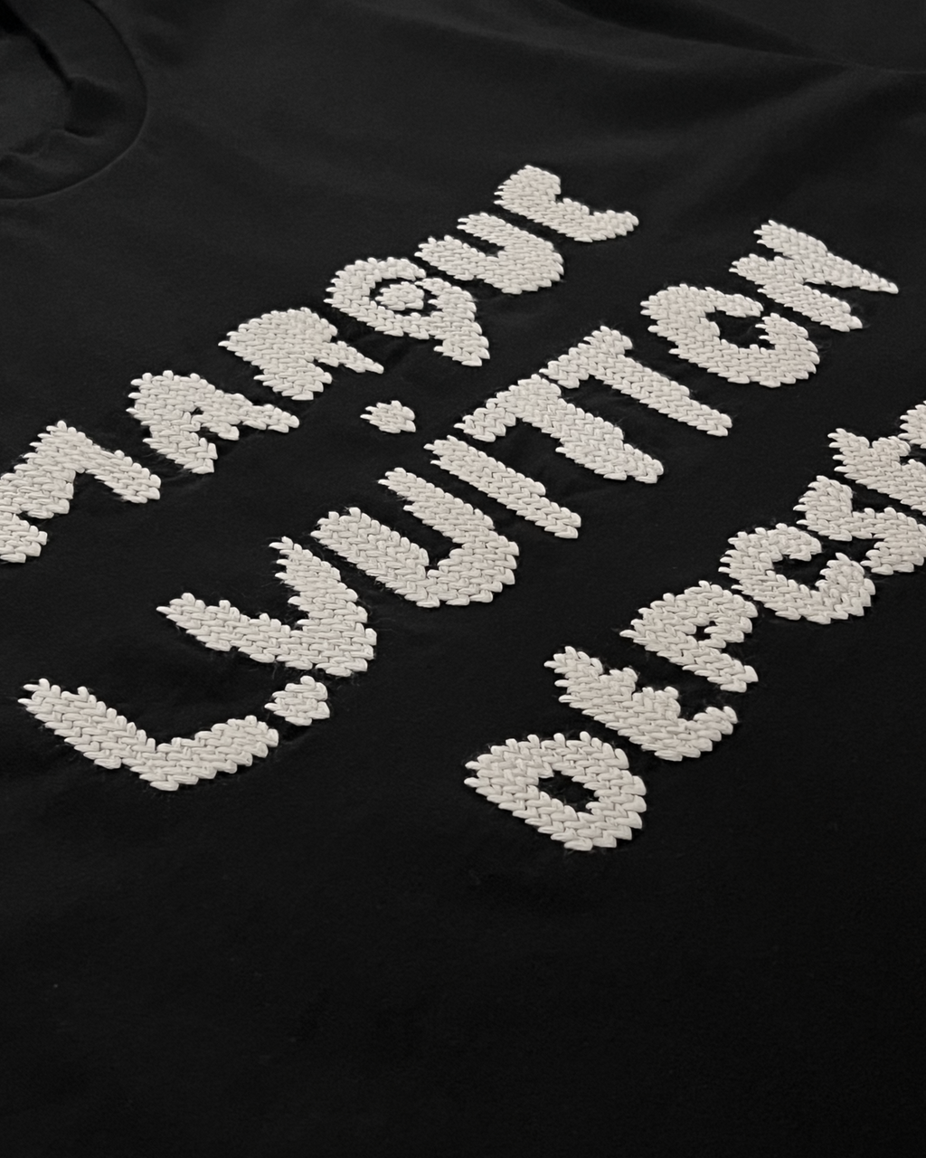 LVTN - Marque Knitted Logo T-Shirt - Black