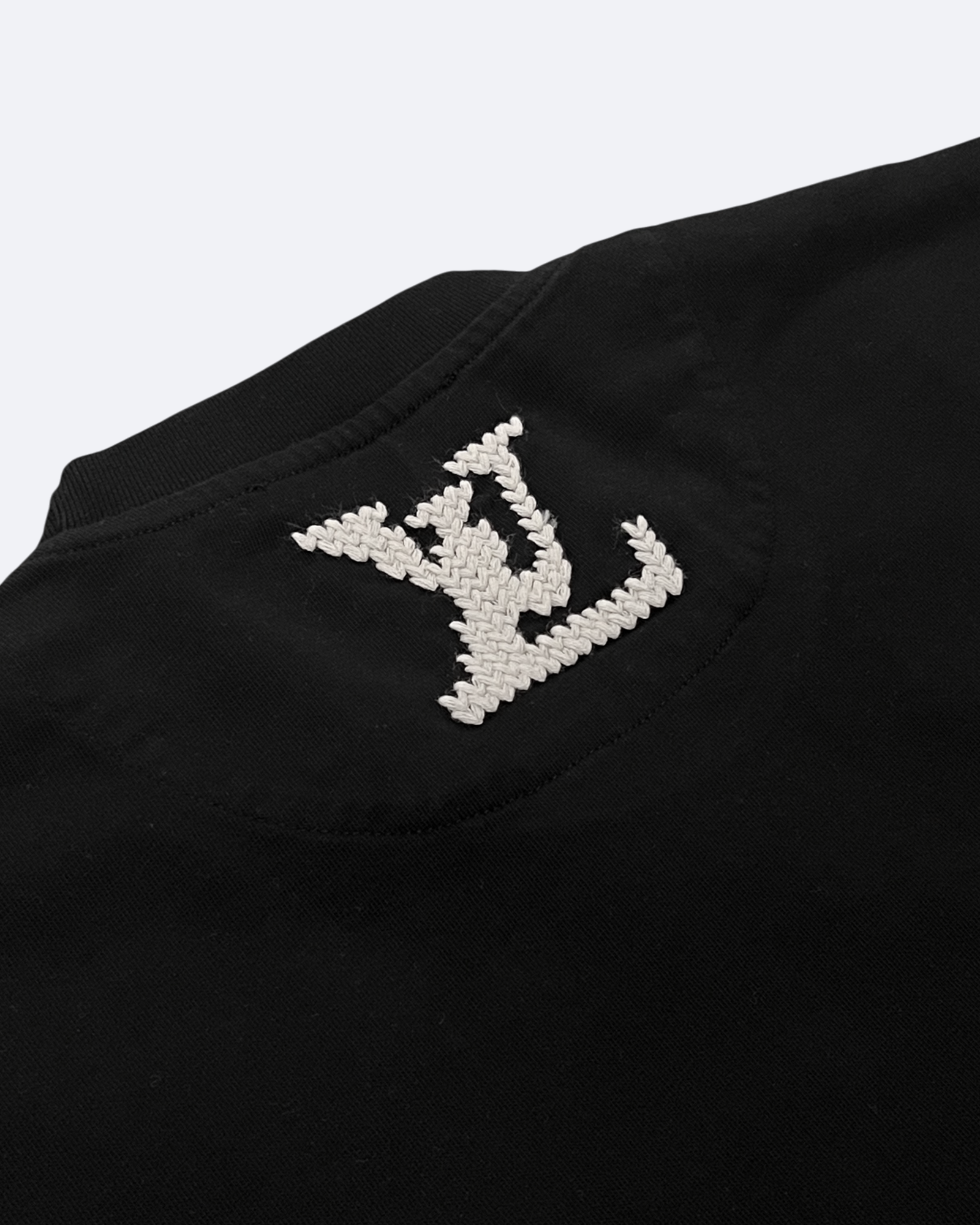 LVTN - Marque Knitted Logo T-Shirt - Black