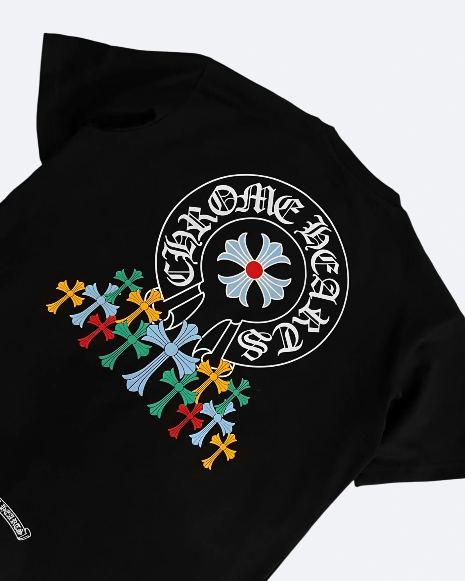 Chrome Hearts - Multi-Color Crosses Oversized T-Shirt - Black