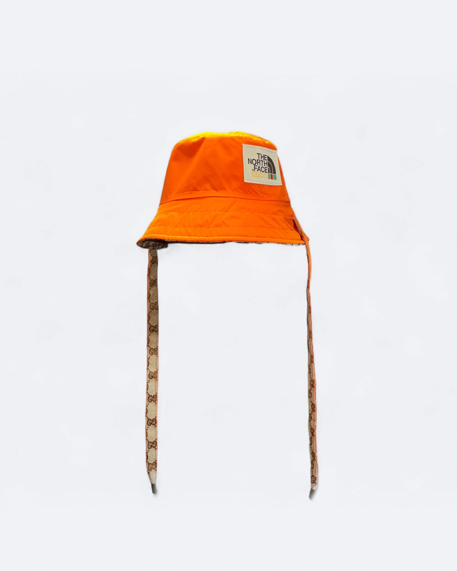 GC x The North Face - Reversible GG Bucket Hat - Beige/Orange