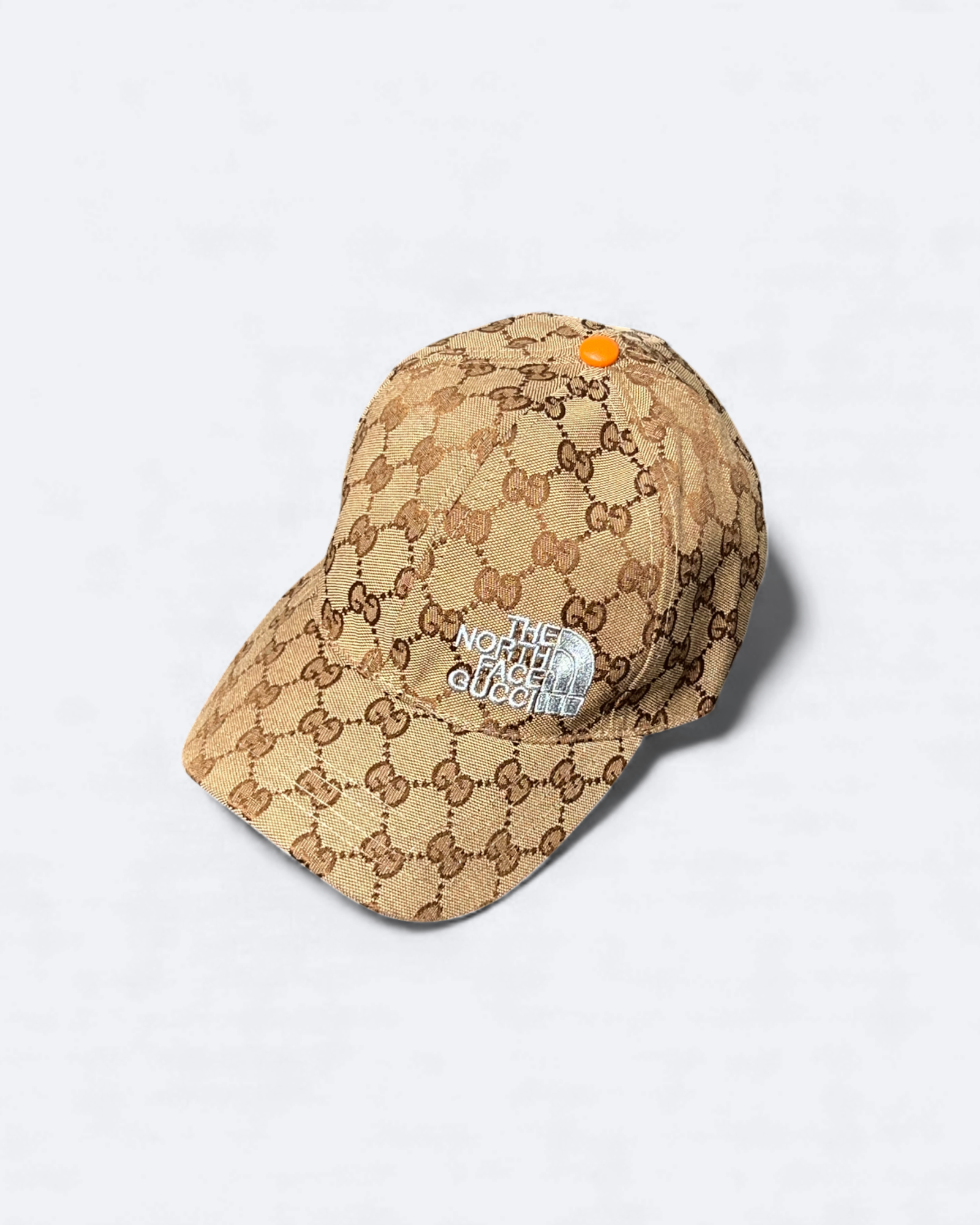 GC x The North Face - GG Pattern Cap - Beige/Orange