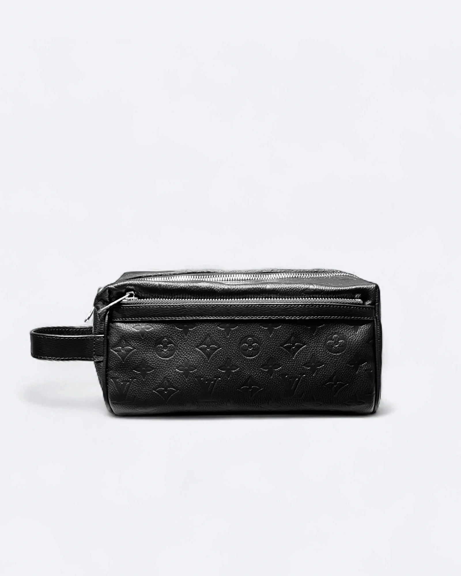 LVTN - Pattern Embossed Toiletry Bag - Black