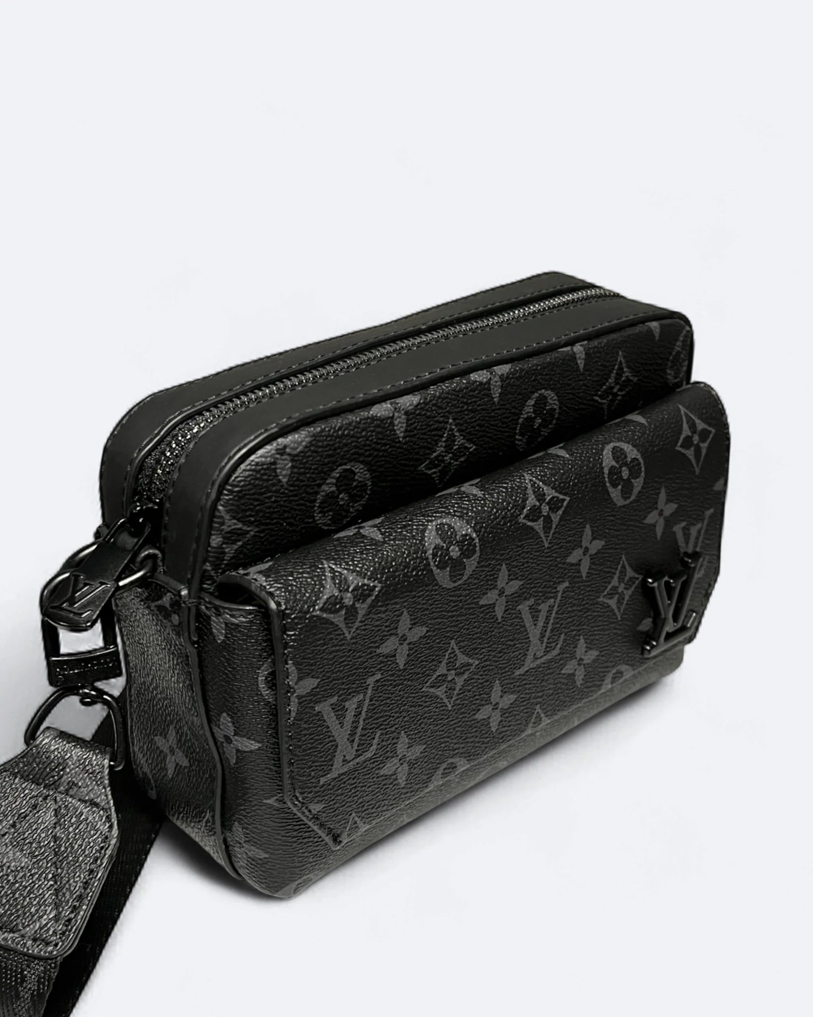 LVTN - Pattern Mini Messenger Bag - Black