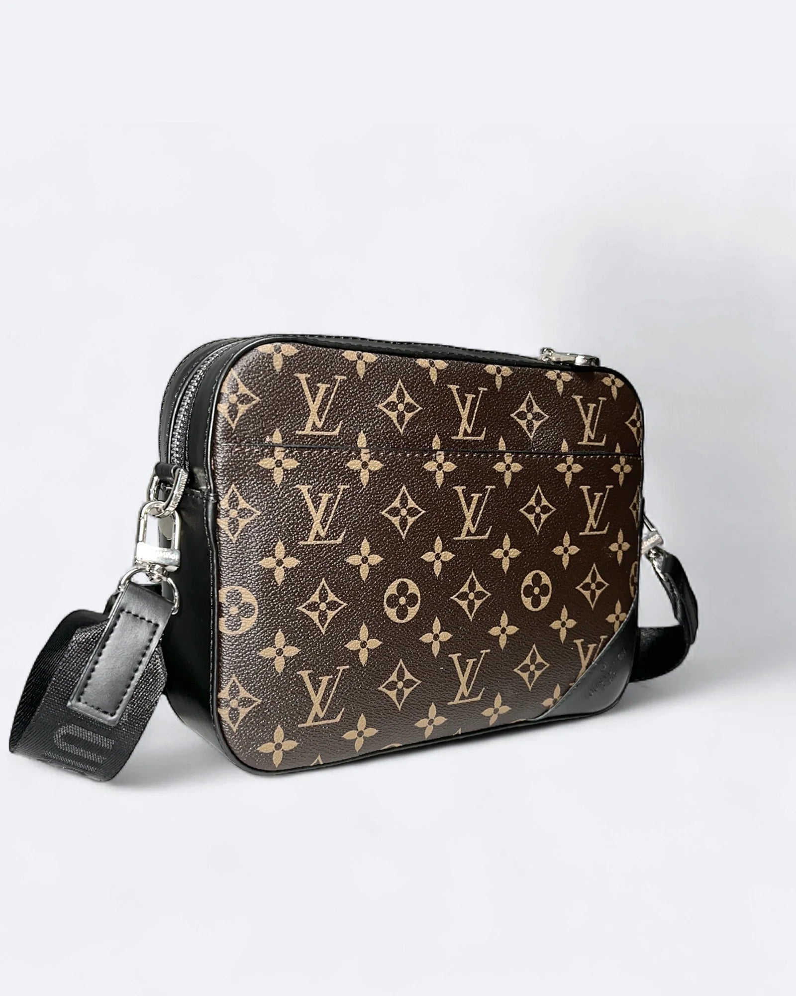 LVTN - Pattern Duo Messenger Bag - Brown