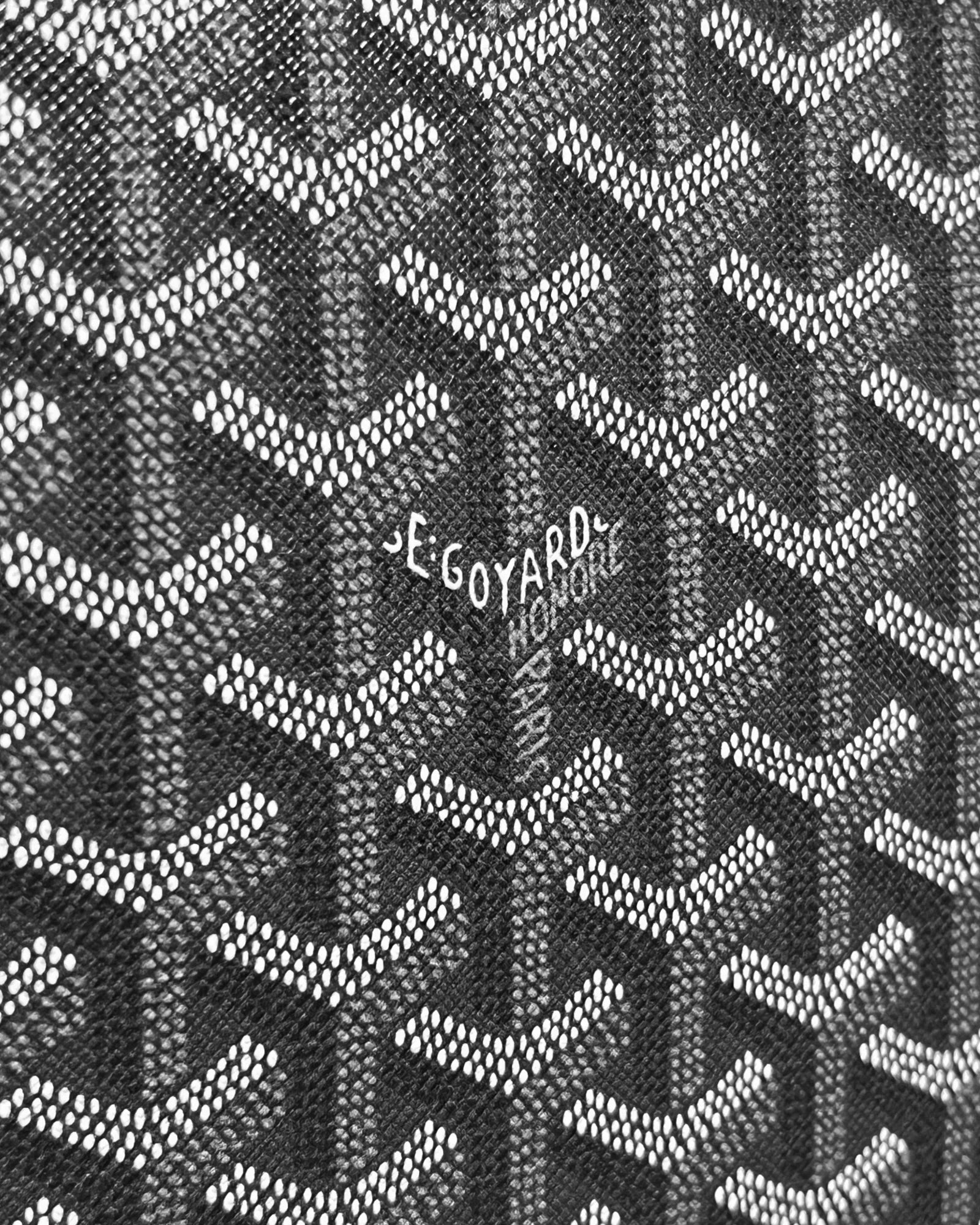 Goyard Pattern Clutch - Gray