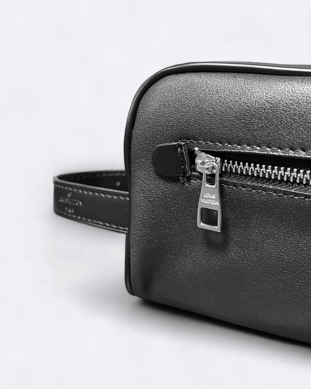 LVTN - Silver Monogram Hand Pouch Bag - Black