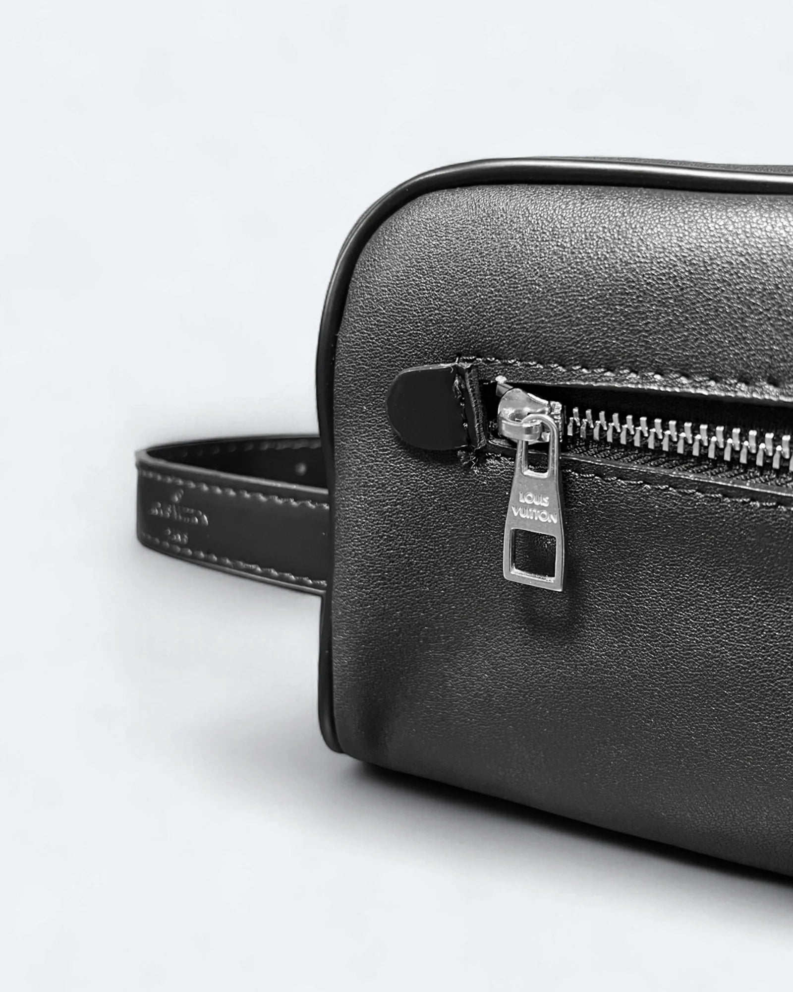 LVTN - Silver Monogram Hand Pouch Bag - Black