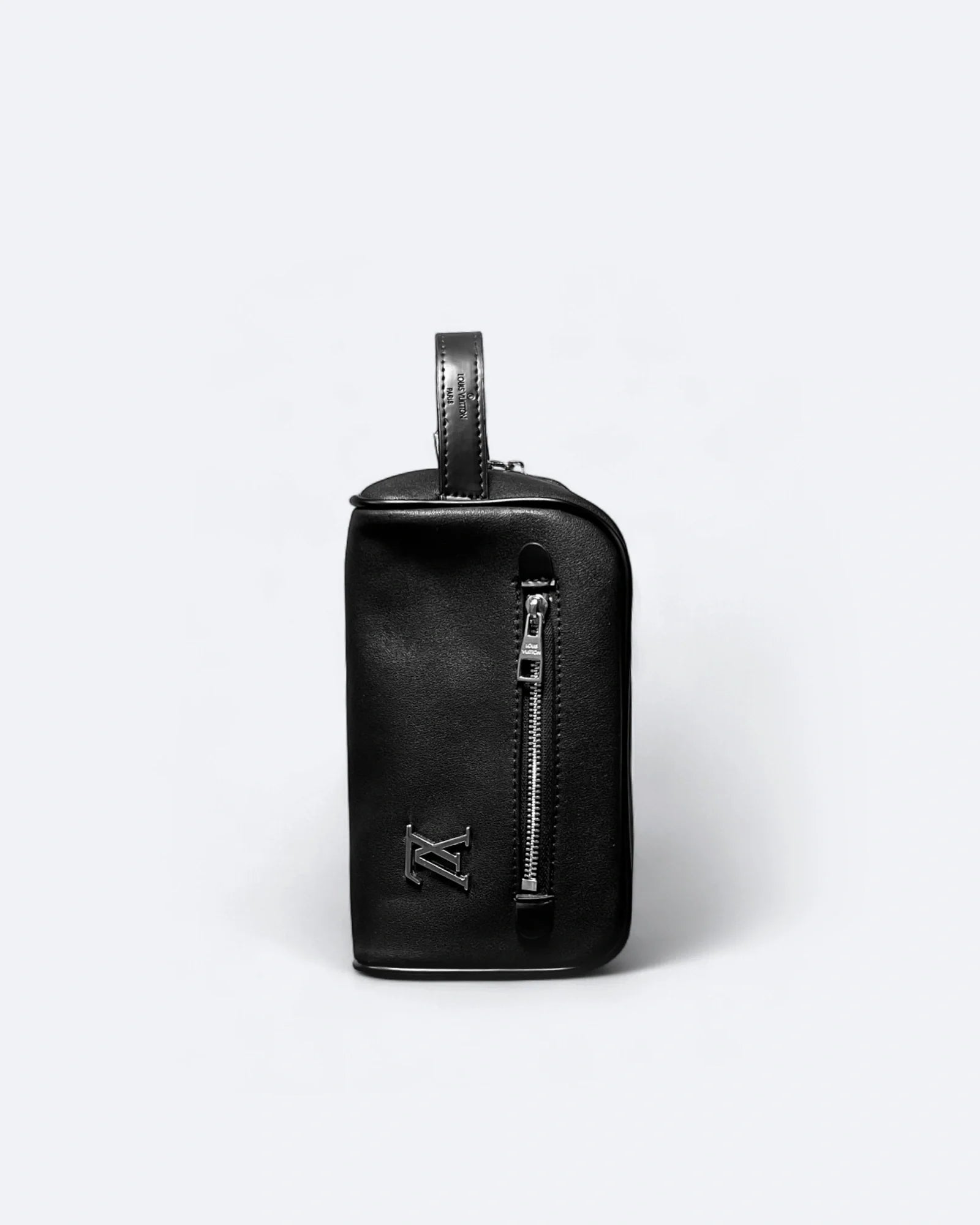 LVTN - Silver Monogram Hand Pouch Bag - Black