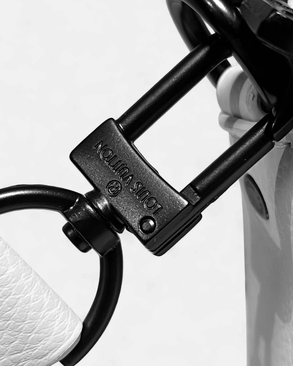 LVTN - Monogram Pattern Trio Set Bags - White/Dark Blue