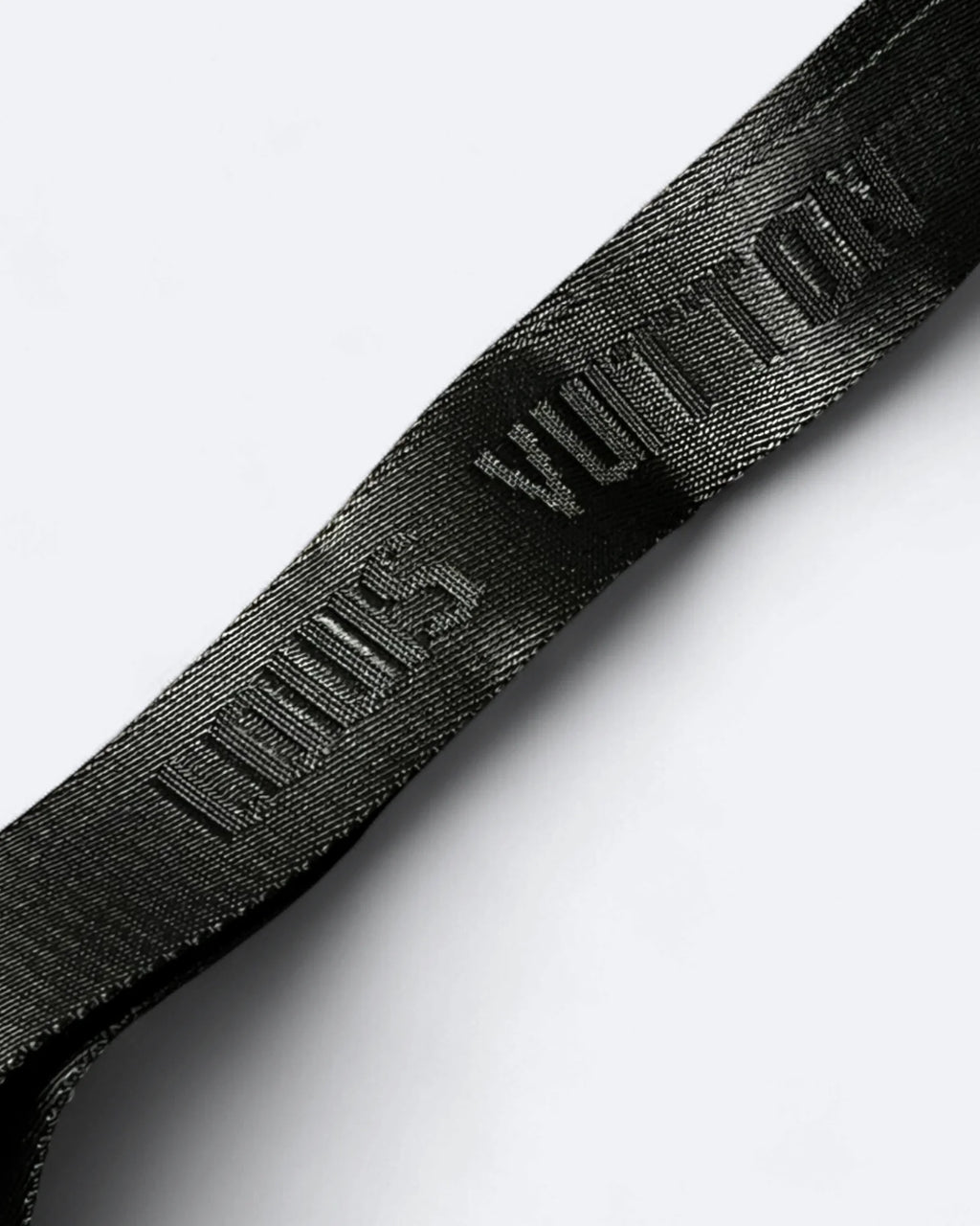 LVTN - Alpha Leather Embossed Crossbody Bag - Black