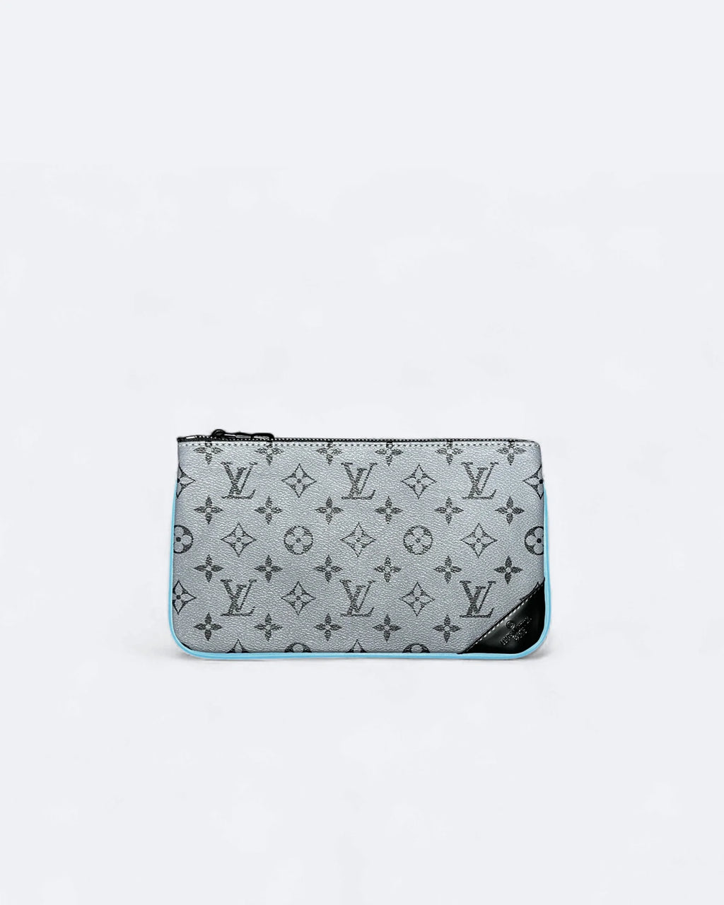 LVTN - Monogram Pattern Trio Set Bags - Gray/Blue