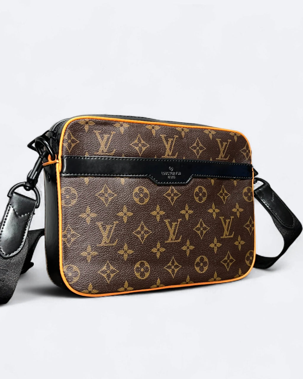 LVTN - Monogram Pattern Trio Set Bags - Brown/Orange