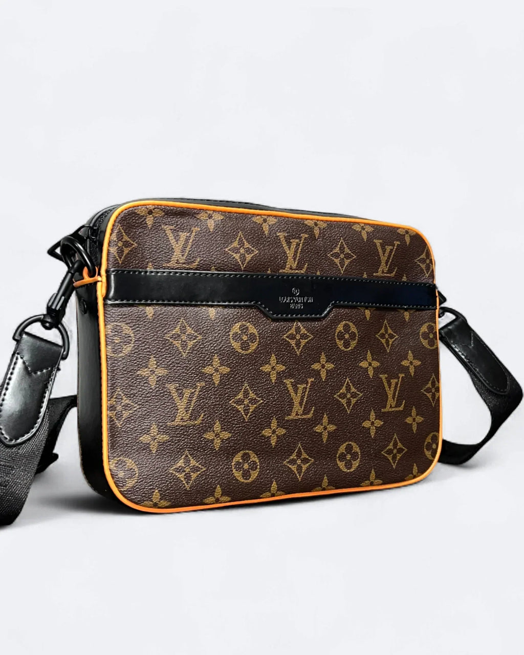 LVTN - Monogram Pattern Trio Set Bags - Brown/Orange