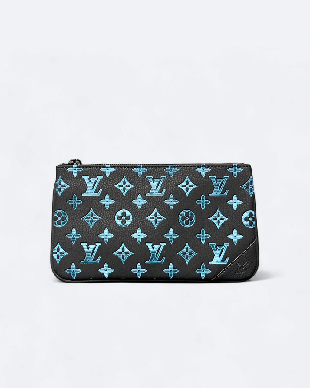 LVTN - Monogram Pattern Trio Set Bags - Dark Blue/Blue