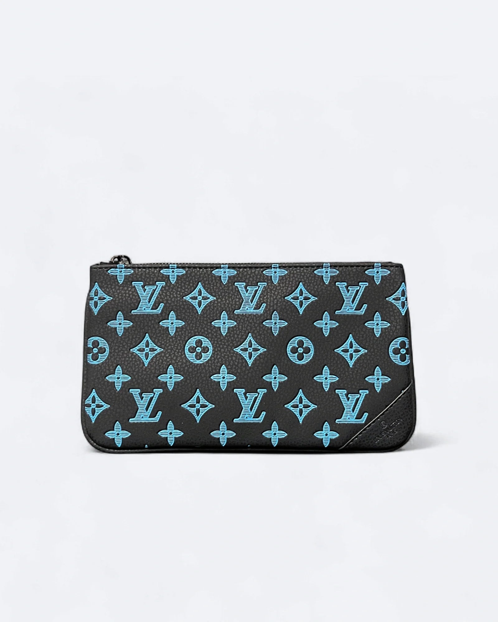 LVTN - Monogram Pattern Trio Set Bags - Dark Blue/Blue