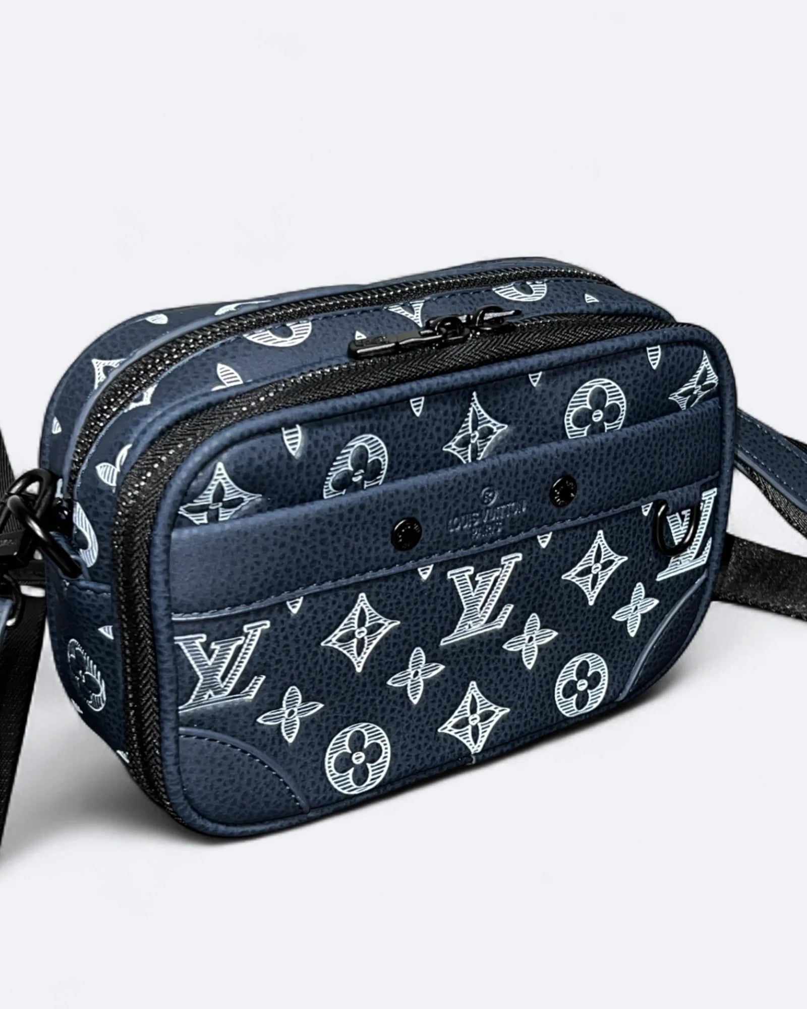 LVTN - Alpha Crossbody Bag - Dark Blue/White