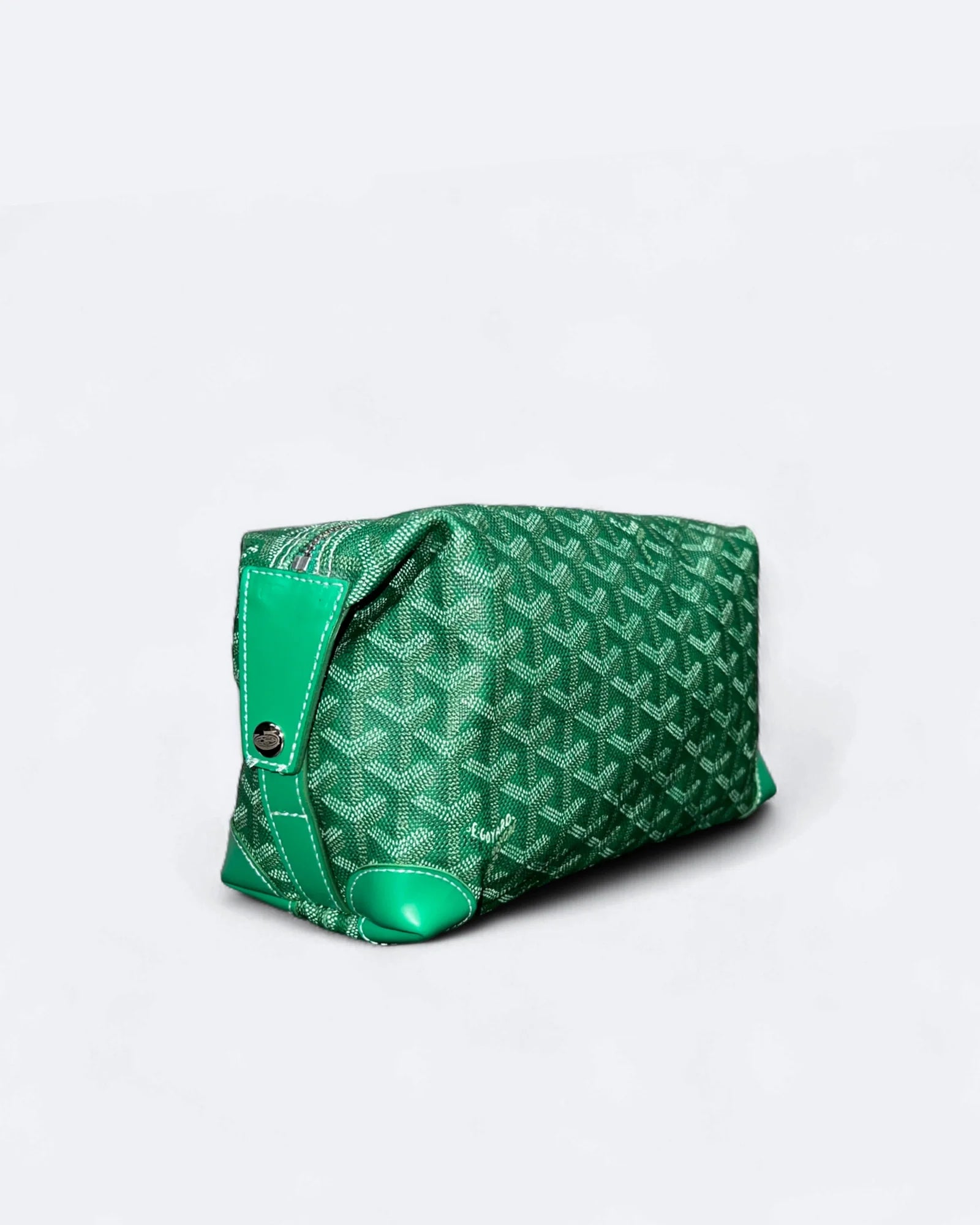 Goyard - Goyardine Pattern Hand Pouch Bag - Green