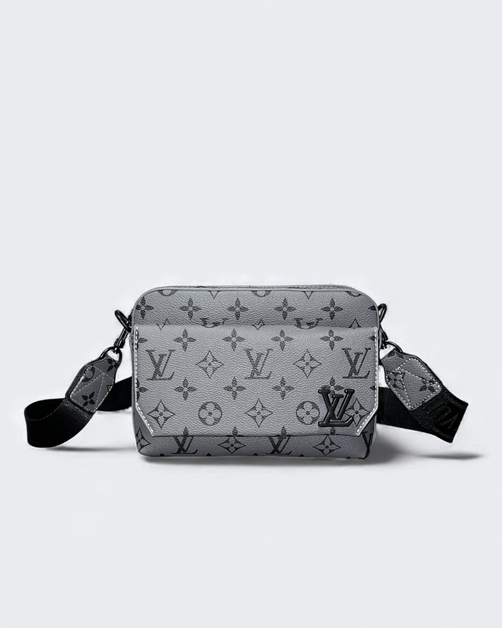 LVTN - Pattern Mini Messenger Bag - Gray