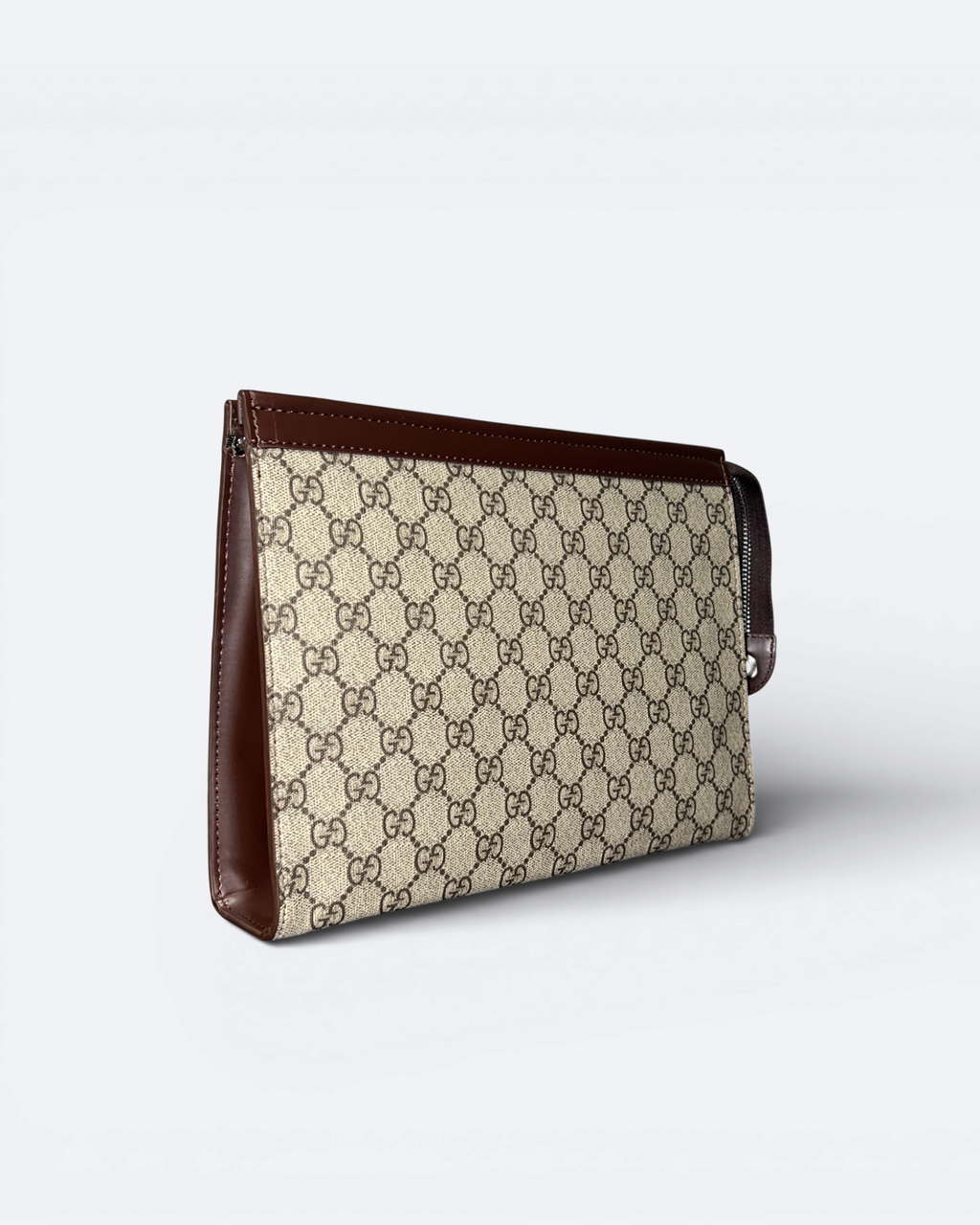 GC - GG Pattern Clutch - Beige