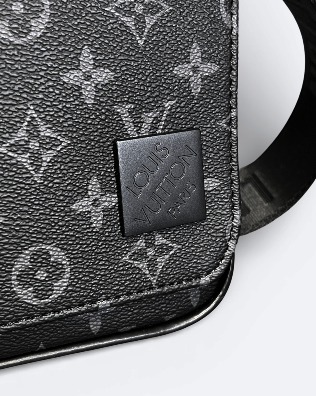 LVTN - Pattern Messenger Bag - Black