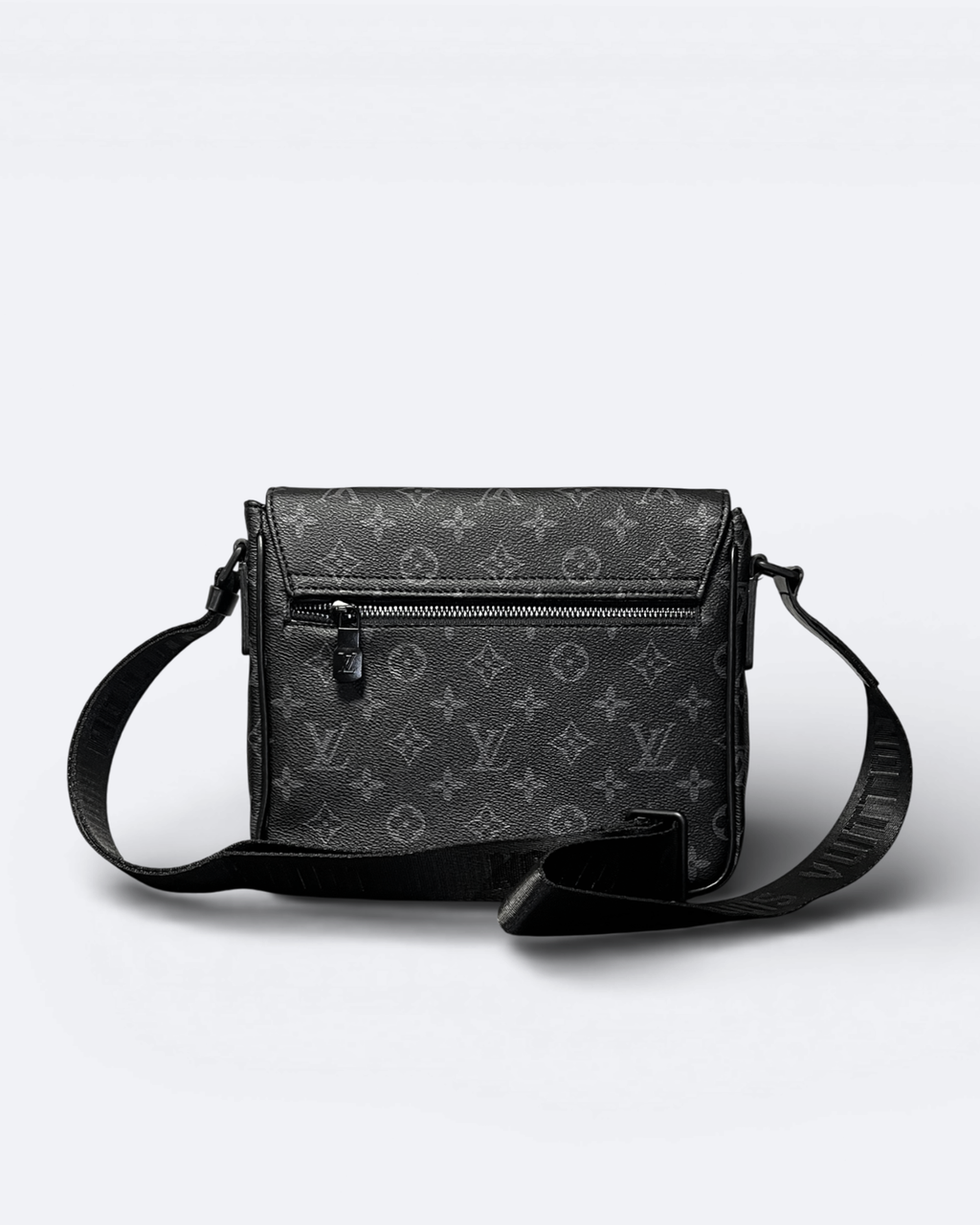 LVTN - Pattern Messenger Bag - Black