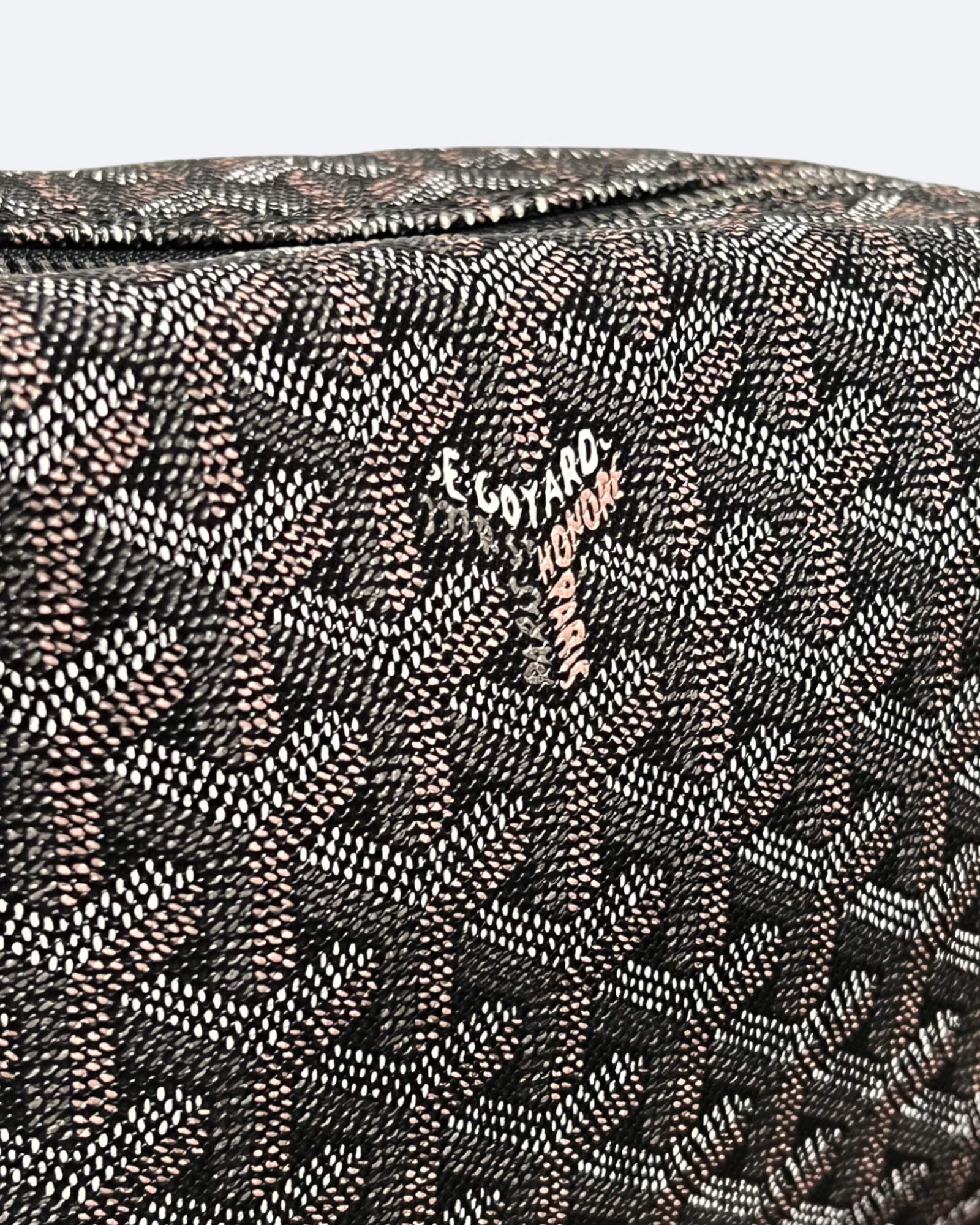 Goyard - Goyardine Pattern Hand Pouch Bag - Brown