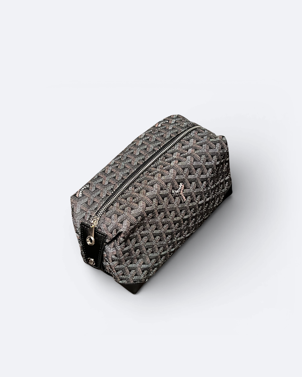 Goyard - Goyardine Pattern Hand Pouch Bag - Brown