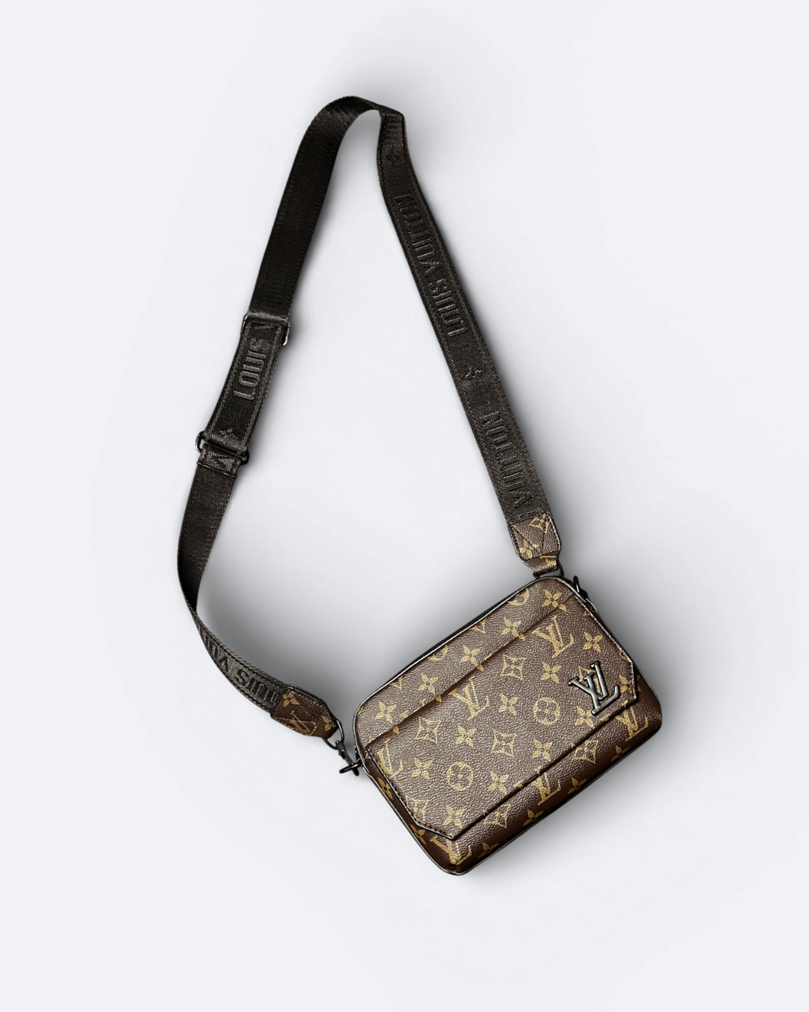 LVTN - Pattern Mini Messenger Bag - Brown