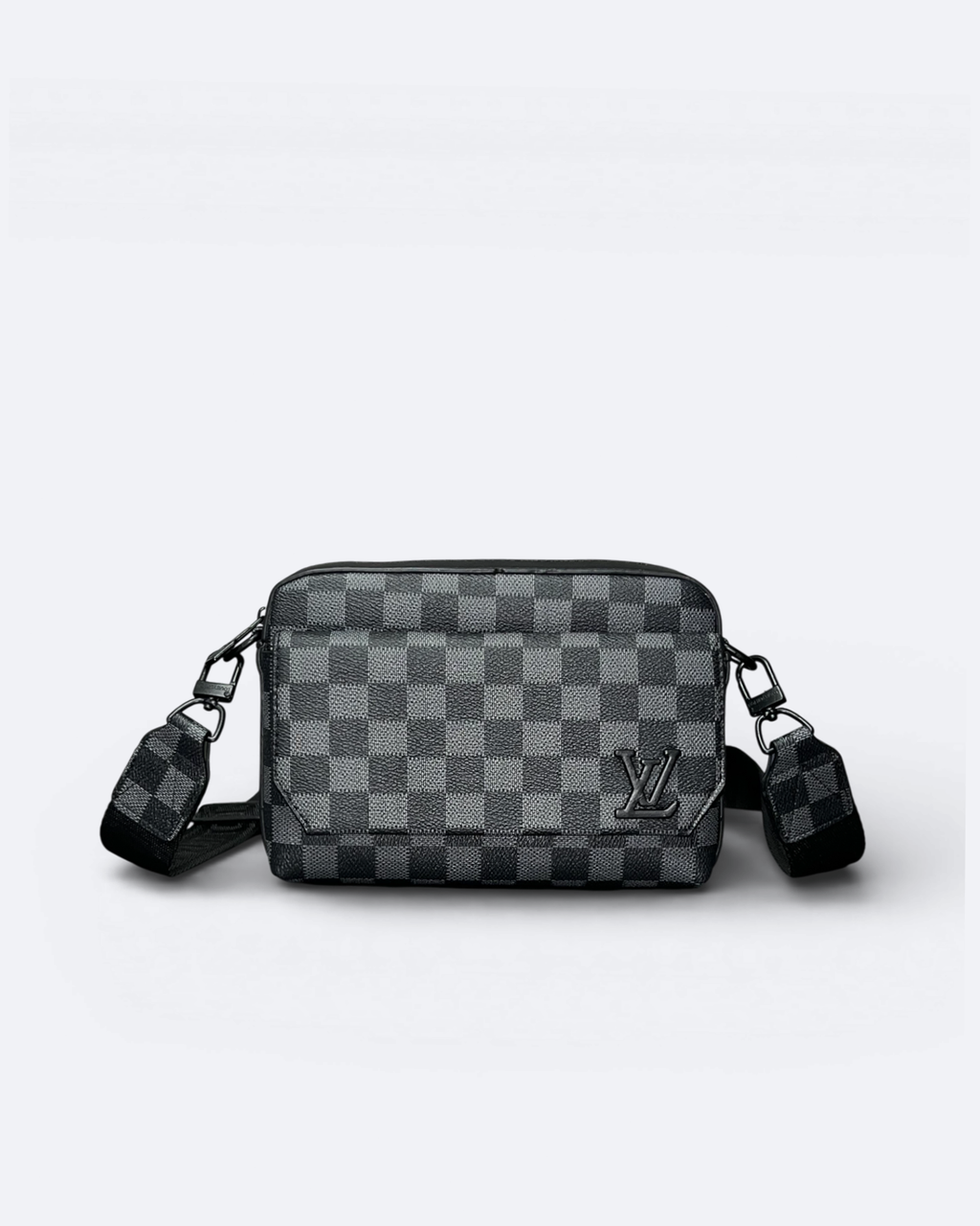 LVTN - Damier Mini Messenger Bag - Black