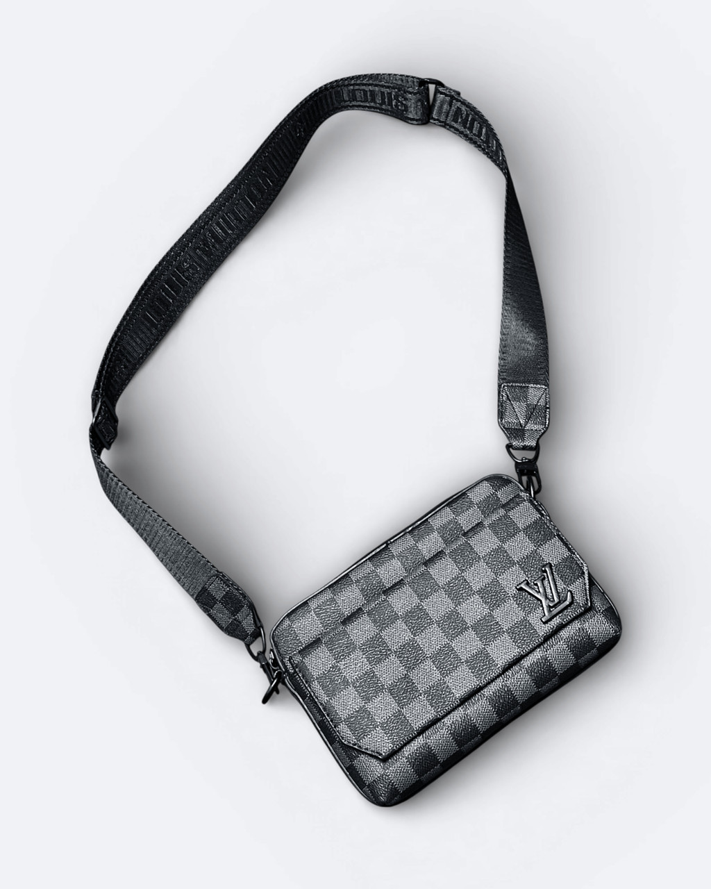 LVTN - Damier Mini Messenger Bag - Black