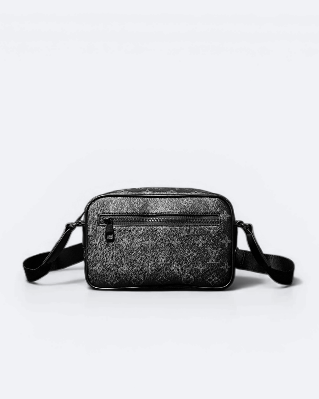 LVTN - Zip Pattern Crossbody Bag - Black
