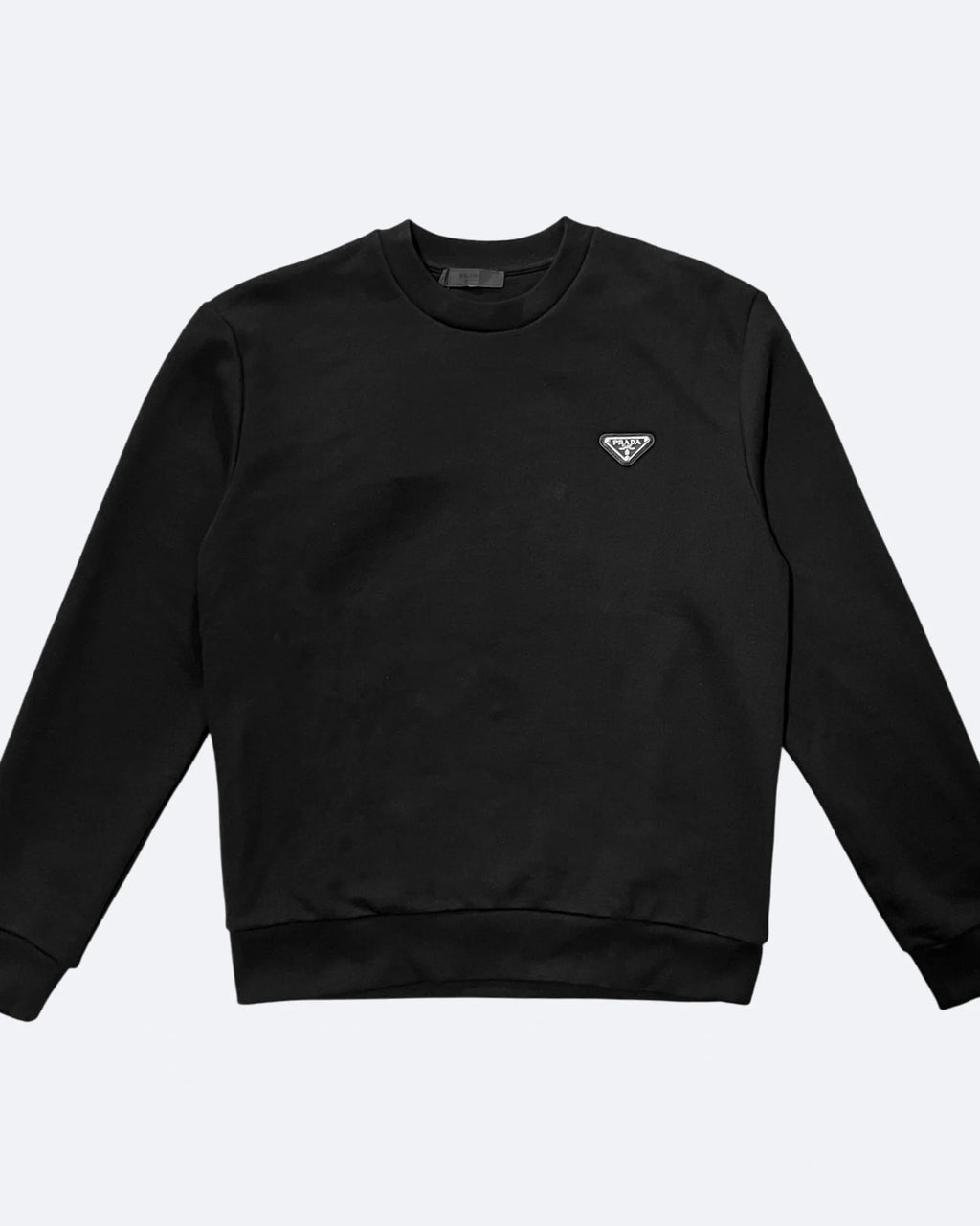 Prada - Logo Plate Sweatshirt - Black